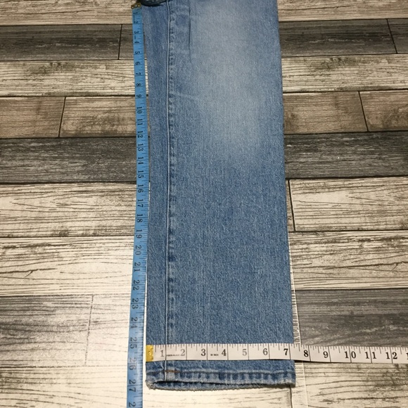 Madewell Perfect Vintage Straight Jeans Women’s 26 (Inseam 27) Blue Distressed - Picture 2 of 10
